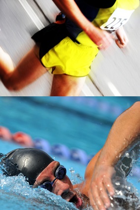Entrainement running et natation