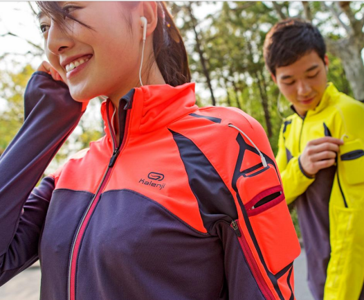 Veste de running pour courir sous la pluie et dans le froid