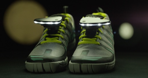 Courir le soir : lampe pour chaussure