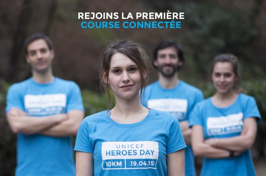 Running heroes course connectée