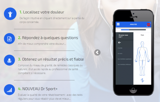 application pour gérer blessures